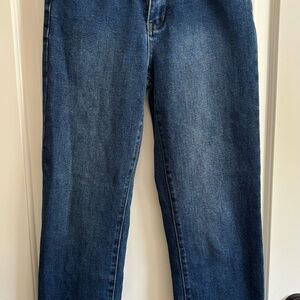 RSQ Straight Leg Dark Wash Denim Jeans